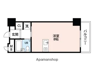 ルポ六本松【4階】の間取り