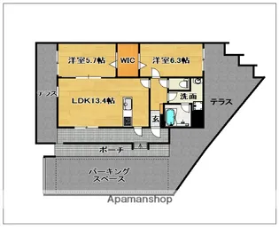 VENT VERT(ヴァンベール)【1階】の間取り