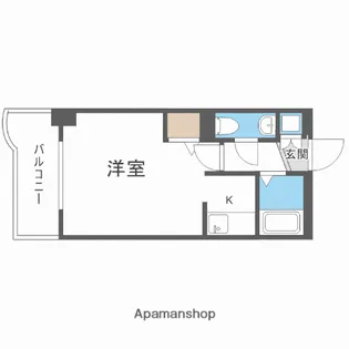 福岡県福岡市中央区港2丁目【マンション】の間取り