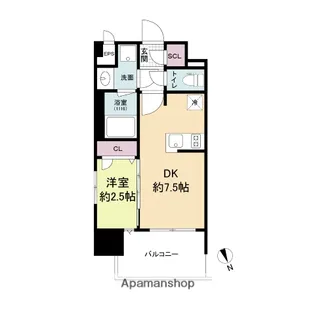 ブランシエスタ千早RJR【11階】の間取り