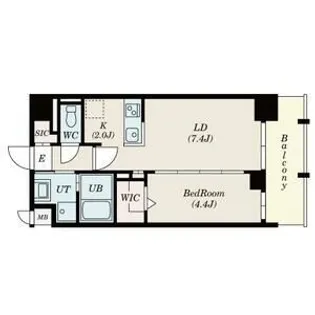 SーRESIDENCE名島【1階】の間取り