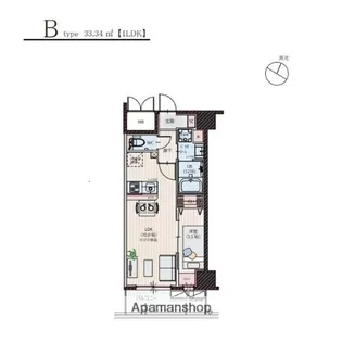 福岡県福岡市中央区薬院2丁目【マンション】の間取り