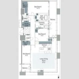福岡県福岡市東区香椎照葉6丁目【マンション】の間取り