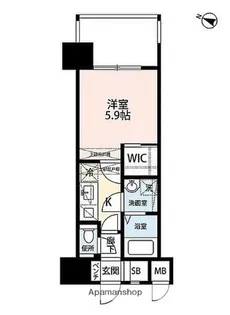 福岡県福岡市中央区唐人町1丁目【マンション】の間取り