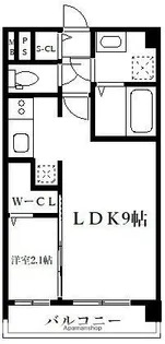 1LDKの間取り画像