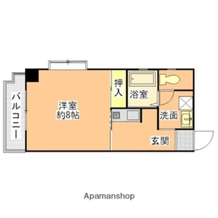 福岡県福岡市中央区今川1丁目【マンション】の間取り