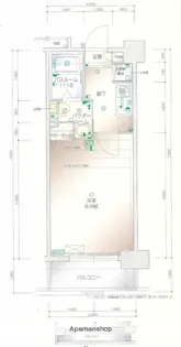 福岡県福岡市中央区大手門3丁目【マンション】の間取り