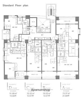 福岡県福岡市中央区大手門1丁目【マンション】の間取り