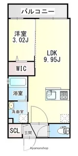 フォルモサ美野島【3階】の間取り