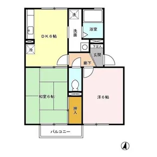 セジュール北園【1階】の間取り
