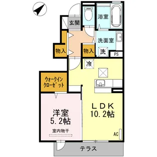 ガーデンハウス C棟【1階】の間取り