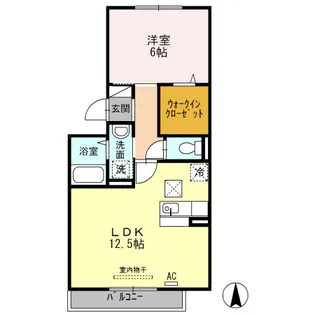 EMMA箱崎【102号室】の間取り