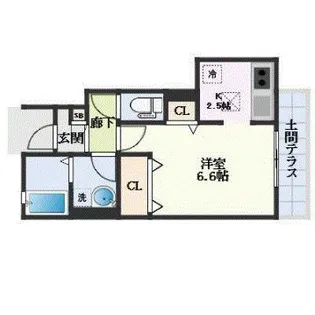 福岡県福岡市南区横手3丁目【アパート】の間取り