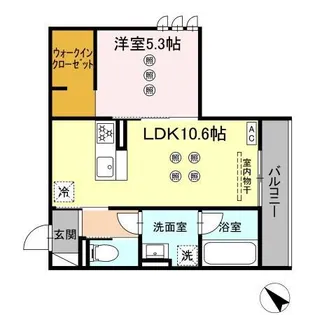 D-ROOM半道橋【1階】の間取り