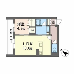 福岡県福岡市南区清水3丁目【マンション】の間取り