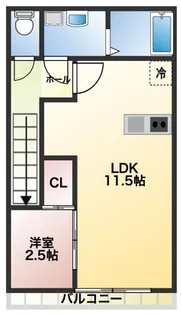 福岡県大野城市山田2丁目【アパート】の間取り