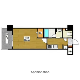 ルーグ箱崎【6階】の間取り