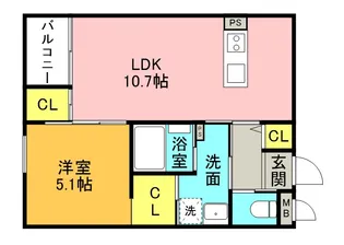 CASTAGNA(カスターニャ)【1階】の間取り