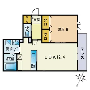 ISOLA板付【1階】の間取り