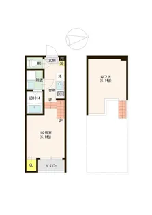 福岡県福岡市城南区梅林5丁目【アパート】の間取り