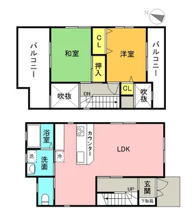 福岡県福岡市南区寺塚2丁目【一戸建】の間取り