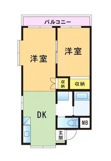 福岡県福岡市城南区片江4丁目【マンション】の間取り