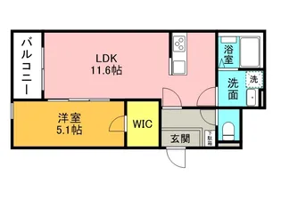 福岡県春日市日の出町4丁目【アパート】の間取り