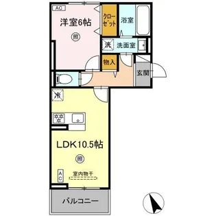 シエル原田【3階】の間取り