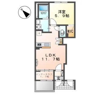 サクラテラス【1階】の間取り