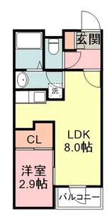 PHOENIX千早【1階】の間取り
