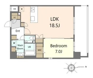 SーRESIDENCE大手門AWESOME【2階】の間取り