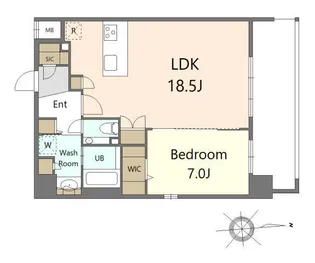 S-RESIDENCE大手門awesome【9階】の間取り