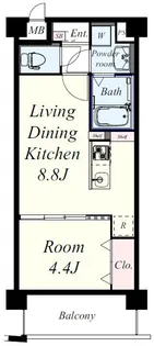 ラ グリシーヌ【4階】の間取り