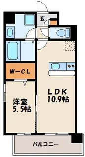 ラ グリシーヌ【3階】の間取り