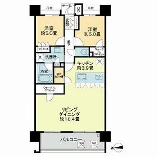 MJR千早ブランシエラ【14階】の間取り