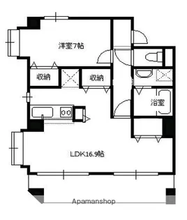 福岡県福岡市中央区谷1丁目【マンション】の間取り