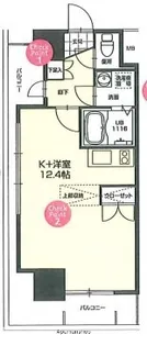 №72 HARBOR EAST TOWER【7階】の間取り