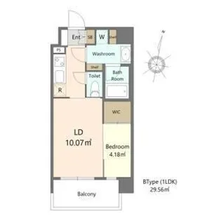 ALIVIS六本松【2階】の間取り