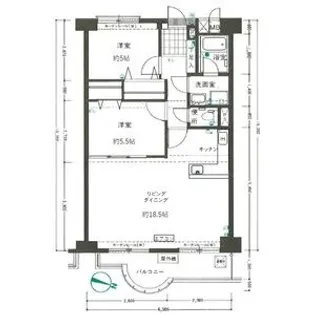 ハイラーク舞鶴【10階】の間取り