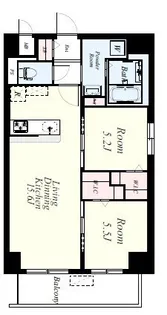 仮称)東那珂2丁目マンション【6階】の間取り