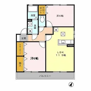 VERA・FUJI【1階】の間取り