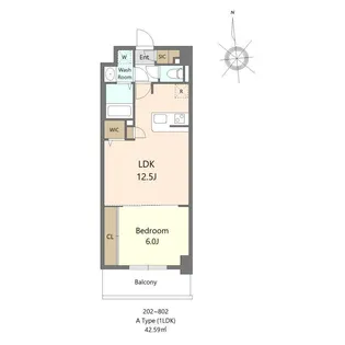 SーRESIDENCE大濠公園ACHIEVE【2階】の間取り