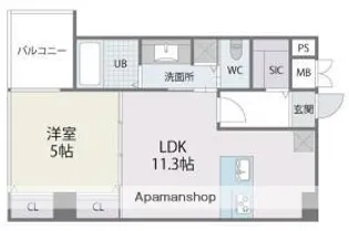アルティザ博多ミッドシティ【15階】の間取り