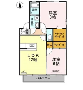 トリアノンみどりが丘 B棟【2階】の間取り