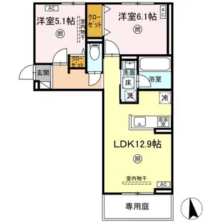 CHOUETTE【1階】の間取り