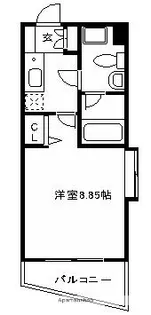 ラセット天神【805号室】の間取り
