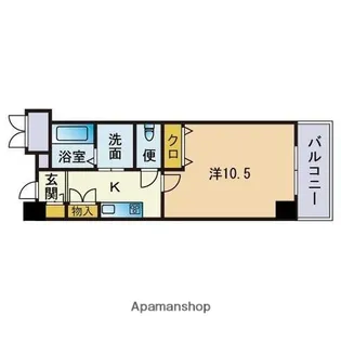 福岡県福岡市博多区博多駅前2丁目【マンション】の間取り