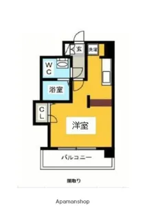 福岡県福岡市博多区博多駅東1丁目【マンション】の間取り