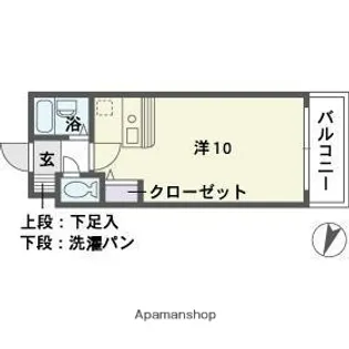福岡県福岡市南区平和2丁目【マンション】の間取り