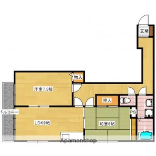 福岡県福岡市博多区空港前2丁目【アパート】の間取り